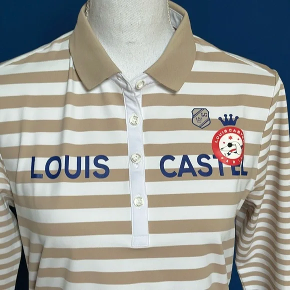 Louis Castel L/S women’s polo size M - Picture 2 of 12